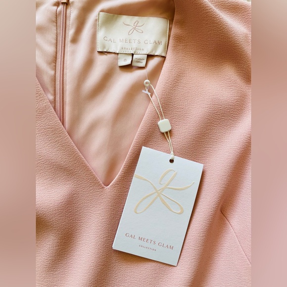 Gal Meets Glam Edith City Crepe Fit & Flare Midi Dress (Size 6) (NEW) - Picture 5 of 7